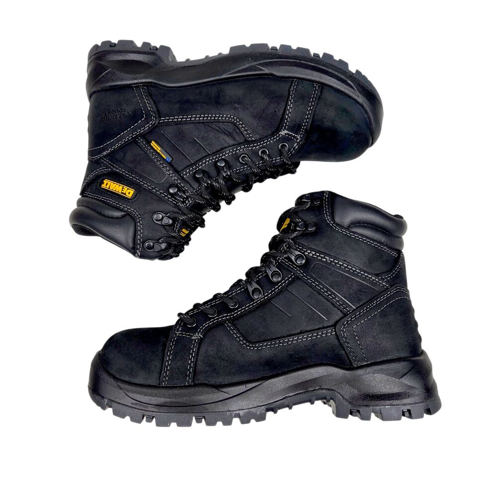 DeWalt Wheeler ST Work Boots Black Leather Oil Resist Waterproof Mens Size 7M - Picture 4 of 10